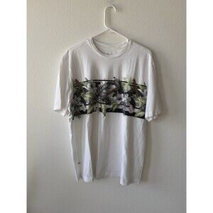 Tommy Bahama Men’s White Baseball Graphic T-Shirt Texas Tech Embroidered Logo L